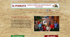 Desktop Screenshot of elpueblitorestaurant.com